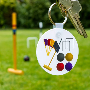 Game of Croquet Sleutelhanger