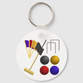 Game of Croquet Sleutelhanger (Voorkant)