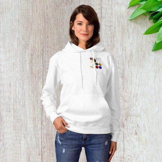 Game of Croquet Womens Jacket Hoodie