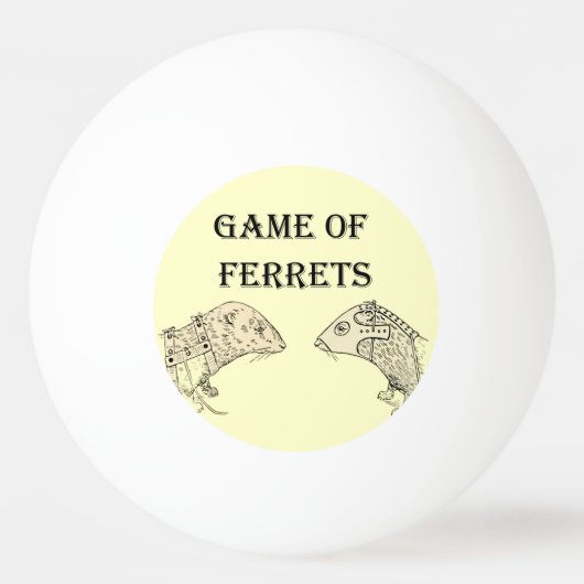 Game of Ferret War Funny Internet Meme Pingpongballen (Voorkant)
