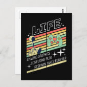 Game of Life Funny Retro Gamer Briefkaart (Voorkant / Achterkant)