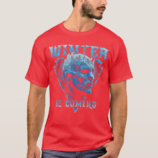 Game of Thrones Winter is Coming Nacht Koning Zijd T-shirt