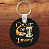 Game Of Throws - Disc Golf Player Flying Disc Golf Sleutelhanger (Voorkant)