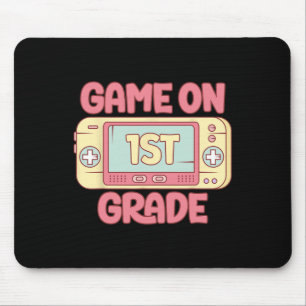 Game On 1e klas Cool videospel Ck naar school kind Muismat
