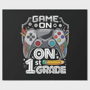 Game On 1e klas terug naar school Cadeaupapier