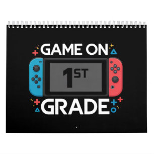 Game On 1e klas terug naar school grappige gamer  Kalender