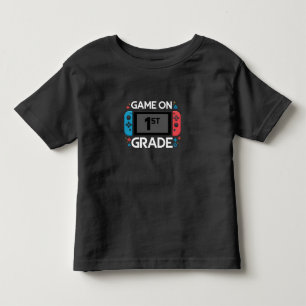 Game On 1e klas terug naar school grappige gamer Kinder Shirts