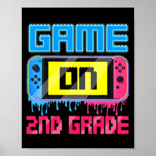Game on 2e gaming gamer Terug naar school Poster