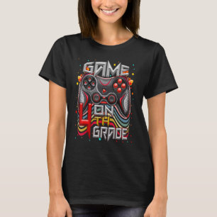 Game on 4th Grade Video Game Back School Student G T-shirt