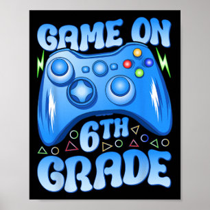 Game On 6e klas Ck naar school Videogames Jongens Poster
