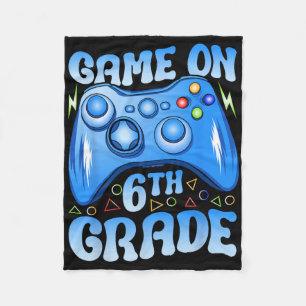 Game On 6th Grade Terug naar school 6th Grade Vide Fleece Deken