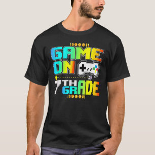 Game on 7e Gaming Video Gamer terug naar Schoo T-shirt