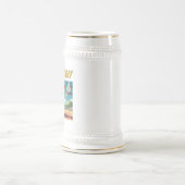 Game On Basketbal Kikker rechterhand stein Bierpul (Center)