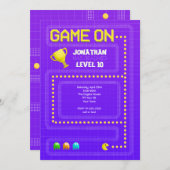 Game on Birthday Kaart (Voorkant / Achterkant)