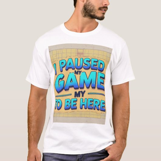 Game On: Cartoon 3D Gaming Remote T-shirt Design (Voorkant)