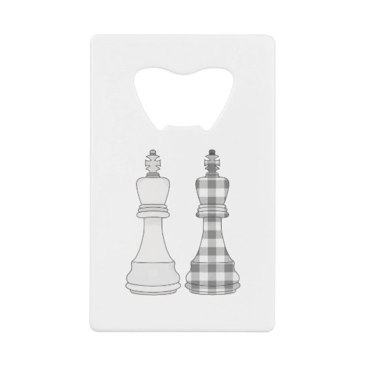 Game on Chess Kredietkaart Flessenopener (Voorkant)