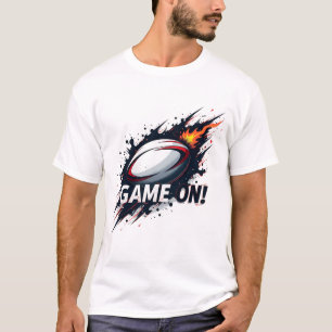 Game On! – Dynamische Rugby Bal Actie T-shirt