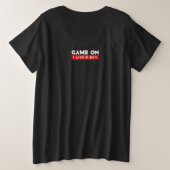 Game On Grote Maat T-shirt (Design achterkant)