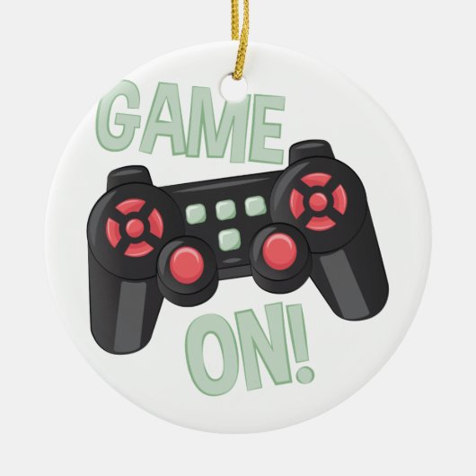 Game On Keramisch Ornament (Voorkant)