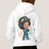 Game On Kid T-Shirt Design – Fun Pop Art Style (Achterkant)