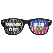 Game On! Lunettes de soleil & Haïti Drapeau / vent (Devant)