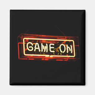 Game On Neon Sign Sportgamer Magneet