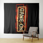 Game On Neon Sign Sportgamer Wandkleed (In Situ (horizontaal))