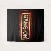 Game On Neon Sign Sportgamer Wandkleed (Voorkant (horizontaal))