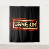 Game On Neon Sign Sportgamer Wandkleed (Voorkant)