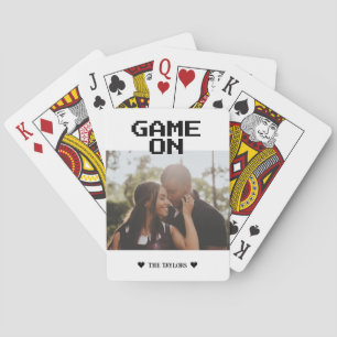 Game On Photo Personated Pokerkaarten