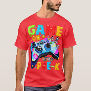 Game on Pre-K Video Gift First Day of Pre-School T-shirt