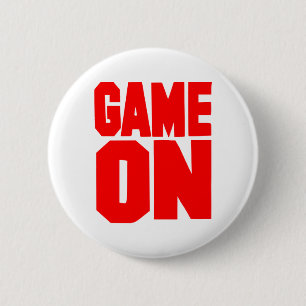 Game on ronde button 5,7 cm