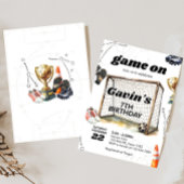 Game On Soccer Birthday Party Kaart