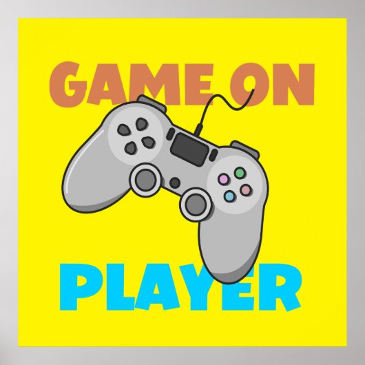 GAME-ON-SPELER POSTER (Voorkant)