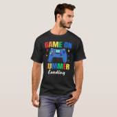 Game On Summer Loading Last Day Of School, Hello S T-shirt (Voorkant volledig)