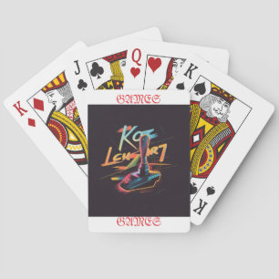 Game On! Unieke Abstracte Joystick Design Pokerkaarten