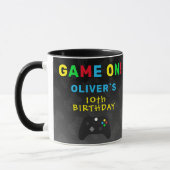 Game On Video Controller Gaming Verjaardag Mok (Links)