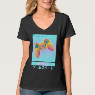 Game On Video Game Controller Retro Vaporwave Japa T-shirt