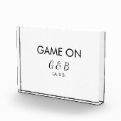 Game on voeg koppelnaam huwelijksfeest plaats stad fotoblokken (Rechts)