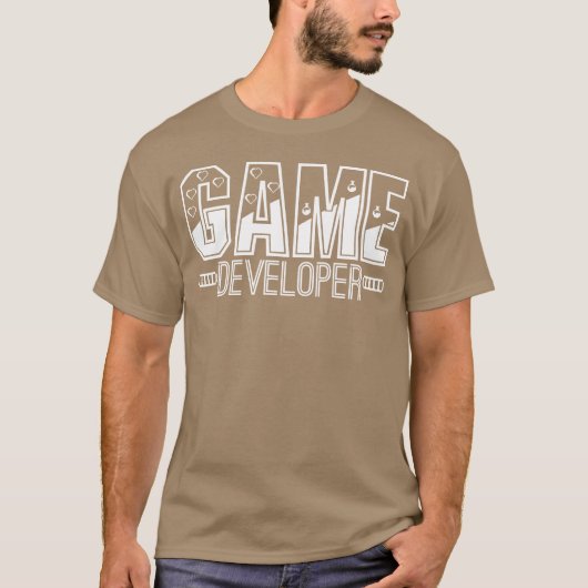 Game-ontwikkelaar programmeur coder gameplay-coder t-shirt (Voorkant)