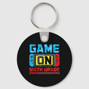 Game op zesde klas gamer terug naar school eerste sleutelhanger