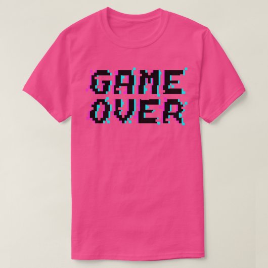 Game over11 t-shirt (Design voorkant)