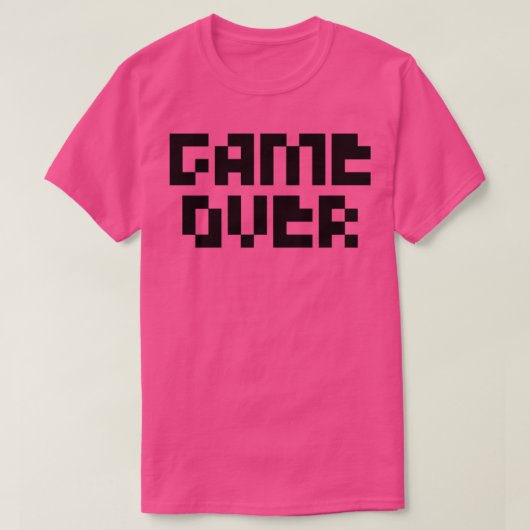 Game over1 t-shirt (Design voorkant)