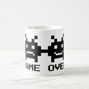 GAME OVER 8 bit pixel art mok voor getrouwd stel