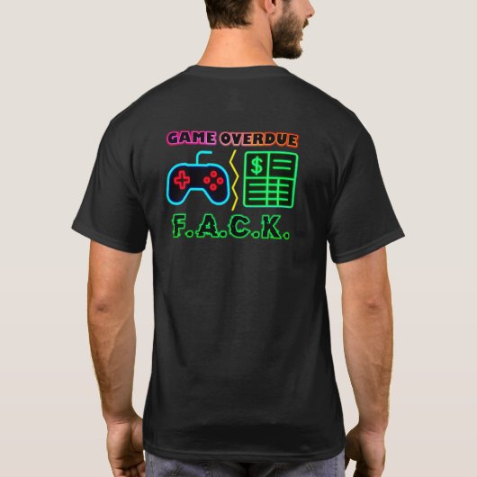 Game Over - Achterstallig Shirt (Achterkant)
