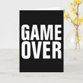 GAME OVER BACHELOR PARTY VERLOVING WENSKAARTEN KAART (Gele Bloem)