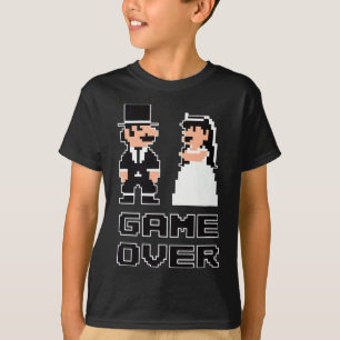 Game over Bachelor Party Weddenschap Groomsman Hum T-shirt