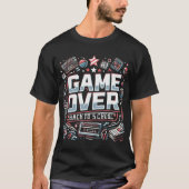 Game Over, Back to School: Retro Vibes T-shirt (Voorkant)