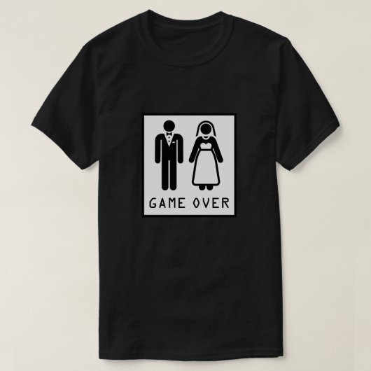Game over bride of bruid t-shirt (Design voorkant)