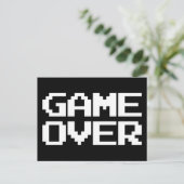 Game over briefkaart (Staand voorkant)